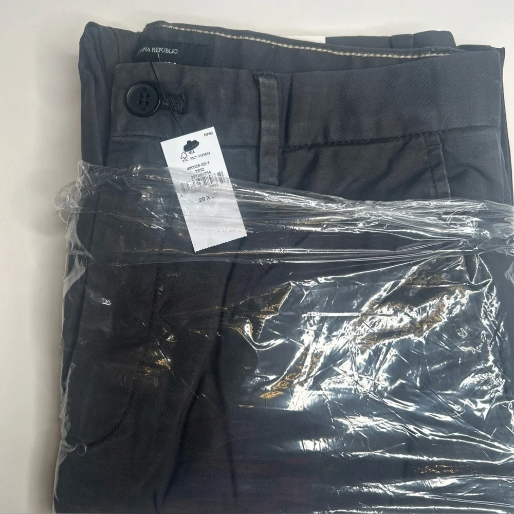 NWT Banana Republic Men’s Lived In Chino Pants, Flint Gray, 29x32